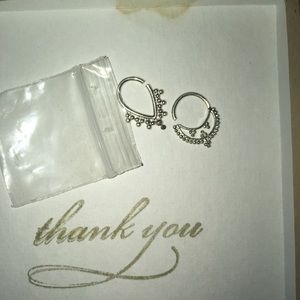 silver septum rings never worn.